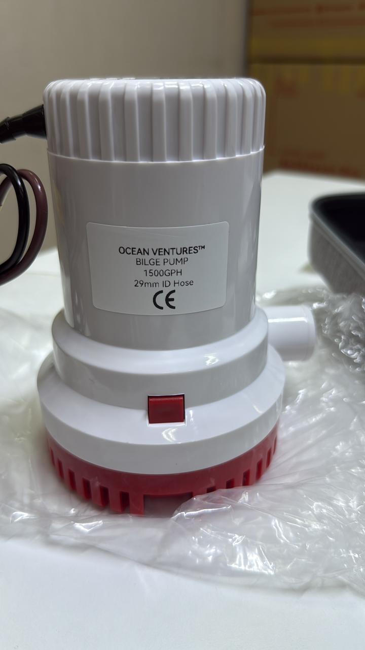 OV-BILGE PUMP 1500GPH 12VDC